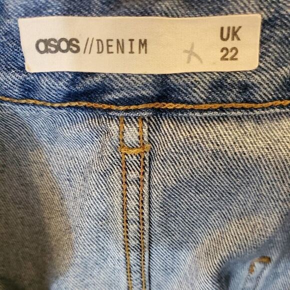 ASOS vintage denim Medium Wash skirt Plus Size UK 22 US‎ 18 - Picture 5 of 6